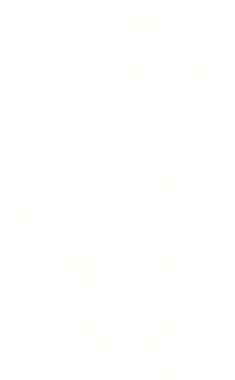 Bir insan tarafından çizilen Şen Kedi Tebeşiri