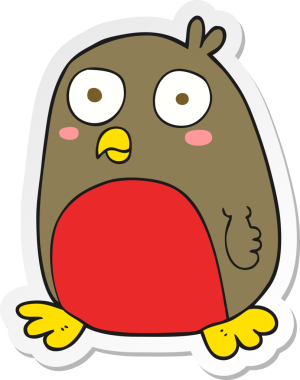 Bir insan tarafından çizilmiş bir karikatür etiketi.