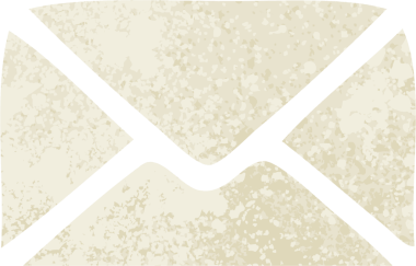 Bir insan tarafından çizilmiş kağıt zarfın retro çizim tarzı karikatürü