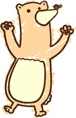 Bir insan tarafından çizilen Dans Eden Ayı Tebeşiri