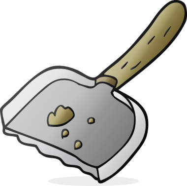 Bir insan tarafından çizilmiş serbest çizim toz tavası.