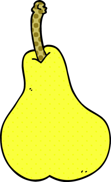 Bir insan tarafından çizilmiş armut karalaması.