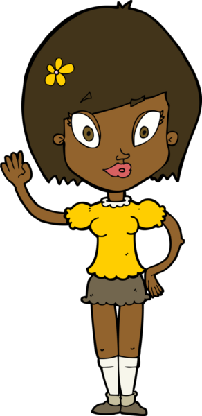 Bir insan tarafından çizilmiş güzel bir kız.