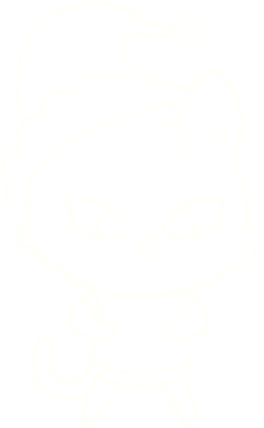 Bir insan tarafından çizilen Şen Kedi Tebeşiri