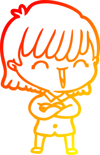 Bir insan tarafından çizilmiş bir karikatür kadın çizimi