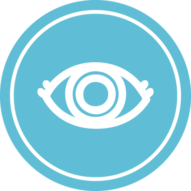 bir insan tarafından çizilmiş göz yuvarlak simgesi.