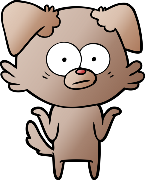 Bir insan tarafından çizilmiş sinirli köpek çizgi filmi.