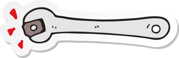 Bir insan tarafından çizilmiş somun anahtarının çıkartması.