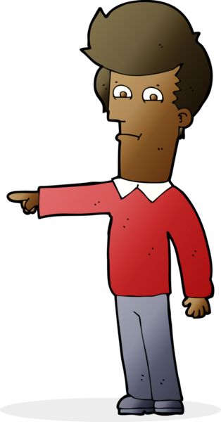 Bir insan tarafından çizilmiş çizgi filmci.