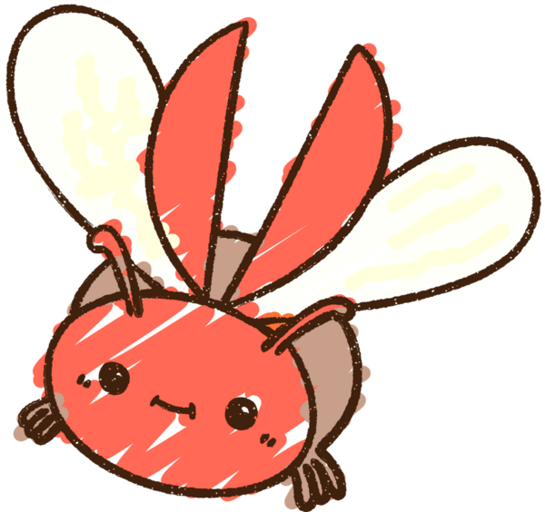 Bir insan tarafından çizilen Uçan Böcek Tebeşiri