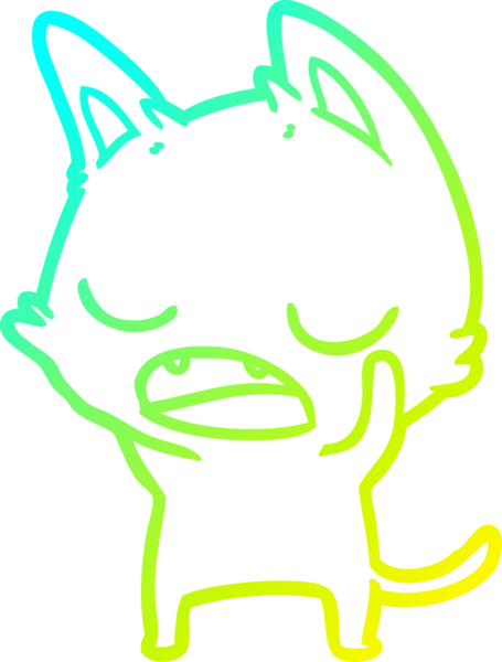 Bir insan tarafından çizilmiş soğuk gradyan çizgi film.