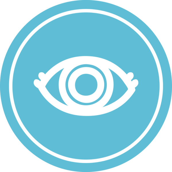 bir insan tarafından çizilmiş göz yuvarlak simgesi.
