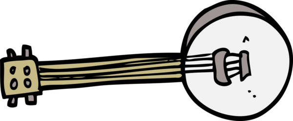 bir insan tarafından çizilmiş karikatür bançosu.