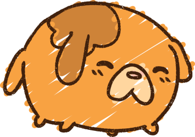 Bir insan tarafından çizilen Küçük Köpek Tebeşiri