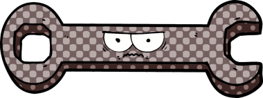 Bir insan tarafından çizilmiş çizgi film anahtarı.