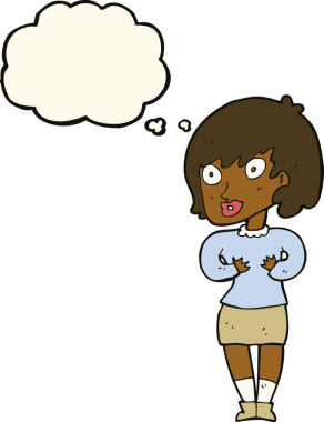 Çizgi filmdeki kadın 