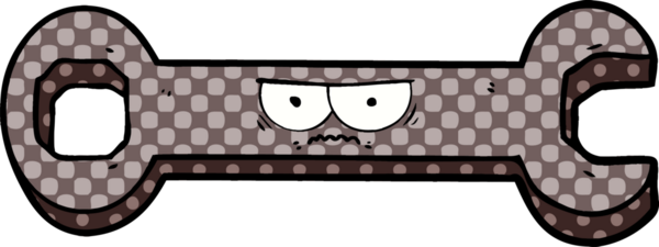 Bir insan tarafından çizilmiş çizgi film anahtarı.