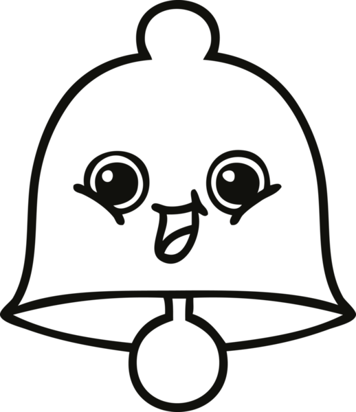 Bir insan tarafından çizilmiş bir çanın çizgi çizimi