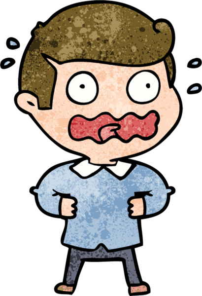 Çizgi filmdeki adam bir insan tarafından çizilmiş.