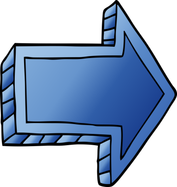 bir insan tarafından çizilmiş karalama yönetmenliği oku