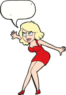 Bir insan tarafından çizilmiş konuşma balonu olan bir kadın casus.