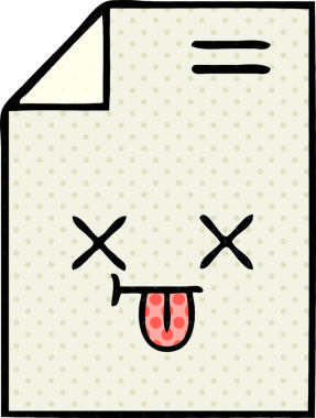 bir insan tarafından çizilmiş bir kağıt parçasının karikatürü.