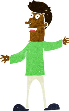 Bir insan tarafından çizilen karikatür adamı şaşırttı