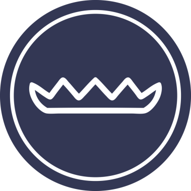 Bir insan tarafından çizilmiş basit dairesel simge simgesi