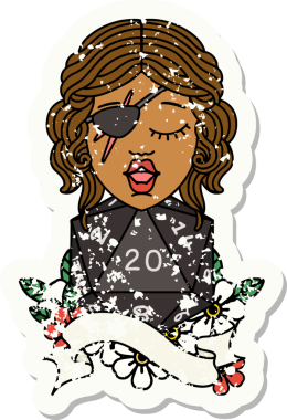 Retro Dövme Tarzı Bir insan tarafından çizilmiş 20 zarlı düzenbaz insan