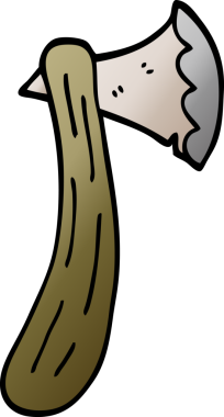 Bir insan tarafından çizilmiş karalama baltası.