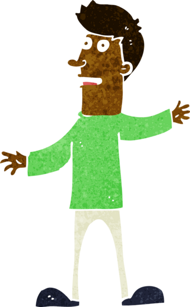 Bir insan tarafından çizilen karikatür adamı şaşırttı