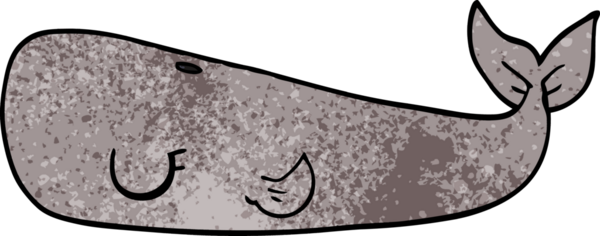 Bir insan tarafından çizilmiş karalama balinası.