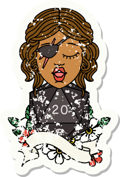 Retro Dövme Tarzı Bir insan tarafından çizilmiş 20 zarlı düzenbaz insan