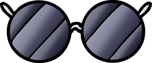 bir insan tarafından çizilmiş güneş gözlüğü.