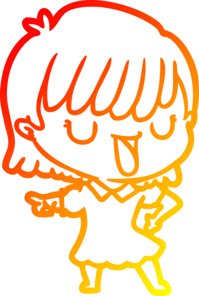 Bir insan tarafından çizilmiş bir karikatür kadın çizimi