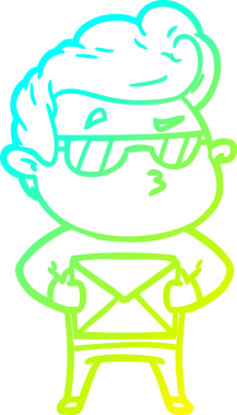 Bir insan tarafından çizilmiş karikatür karikatürü.