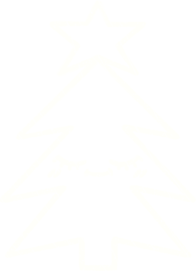 Bir insan tarafından çizilmiş Noel Ağacı Tebeşiri