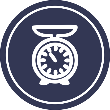 Bir insan tarafından çizilmiş dairesel simge ölçeği