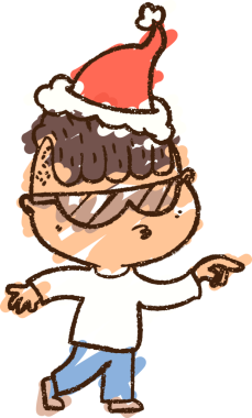 Bir insan tarafından çizilen Noel Adam Tebeşiri