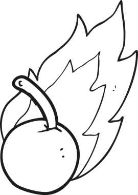 Bir insan tarafından çizilmiş siyah beyaz karikatür.