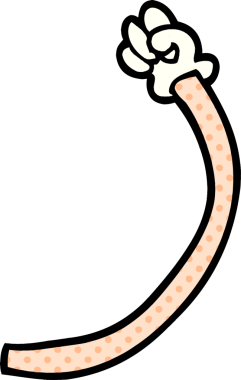 karikatür karalama retro el hareketleri bir insan tarafından çizildi