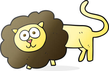 Bir insan tarafından çizilmiş serbest çizim karikatür hayvanları