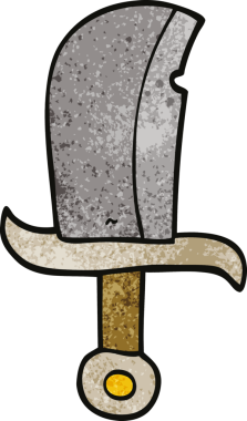 Bir insan tarafından çizilmiş karalama hançeri.