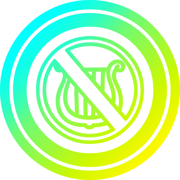 havalı gradyan bir insan tarafından çizilmiş müzik dairesel simgesi yok