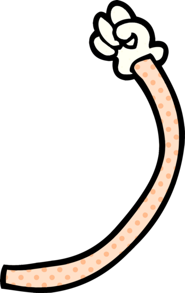 karikatür karalama retro el hareketleri bir insan tarafından çizildi