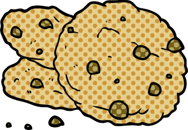 bir insan tarafından çizilmiş karikatür kurabiyeleri