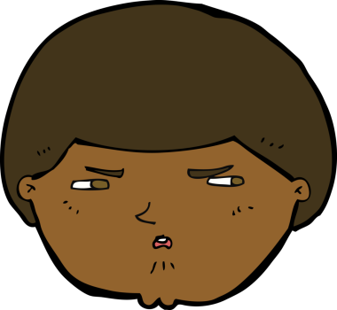 Bir insan tarafından çizilmiş rahatsız bir adam.