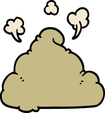 Bir insan tarafından çizilmiş karikatür kakası.