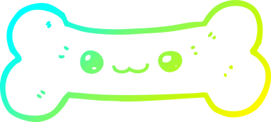 Bir insan tarafından çizilmiş bir karikatürün soğuk gradyan çizgisi.