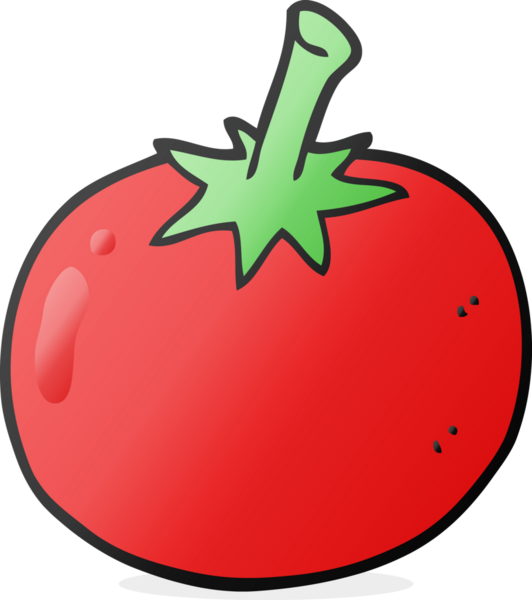 Bir insan tarafından çizilmiş serbest çizim domates.